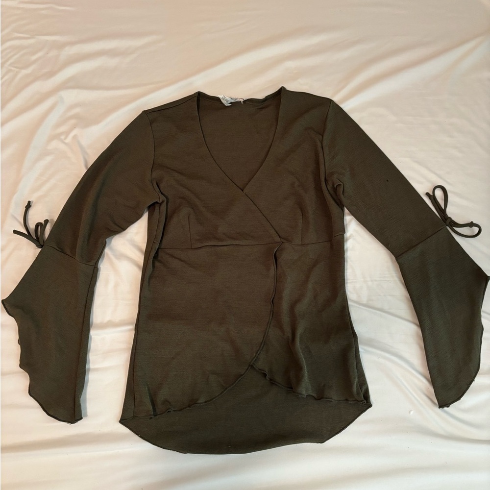 Vintage Wet Seal Olive Green Top
